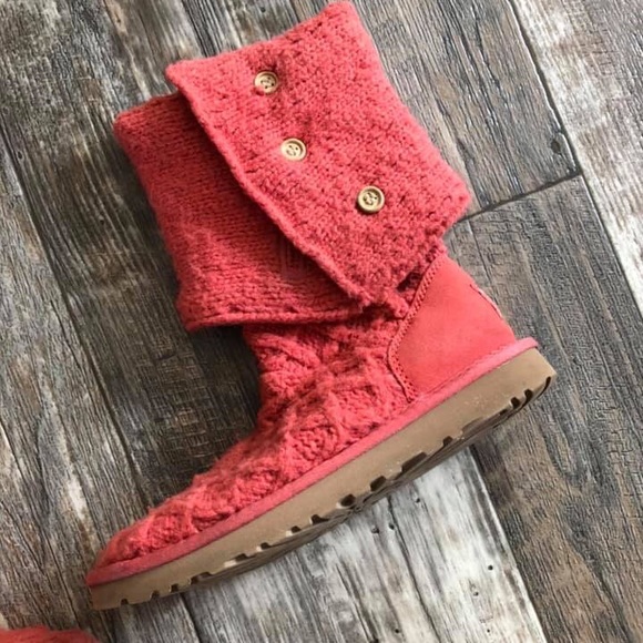 UGG Knit Boots SZ 7 - Picture 3 of 5